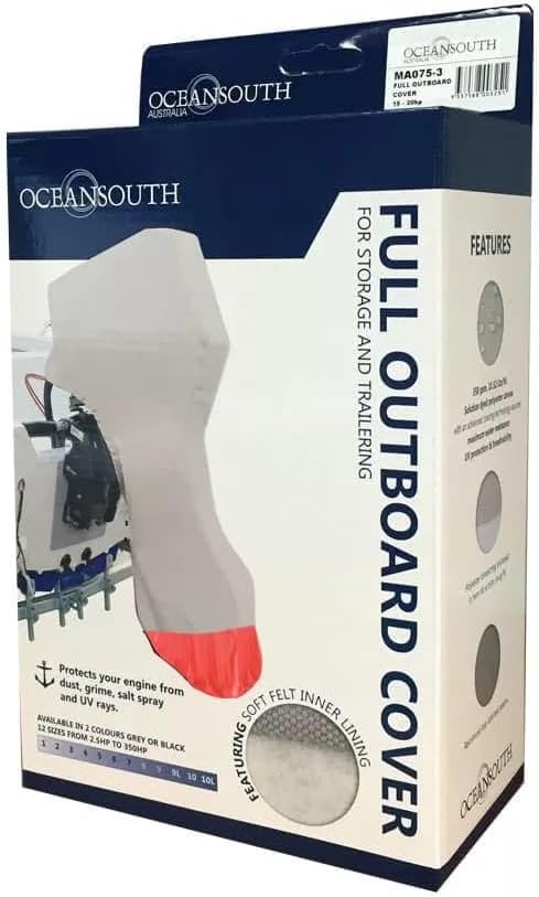 Oceansouth volle Aussenbord Abdeckung (Grau) 70-150HP, 70-150HP