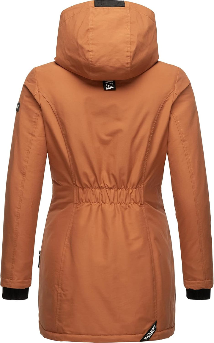 Navahoo Damen Warmer Winter Kurzmantel Blizzardstorm XS-3XL XS Rusty Cinnamon, XS Rusty Cinnamon
