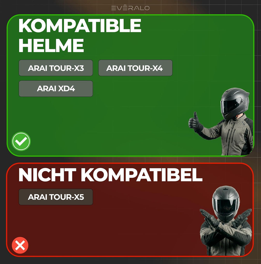 Antibeschlag Linse Kompatibel mit Visier Arai Tour X3 - Tour X4 - XD4 - TC3 - TC4 - Strada Tour 2 -
