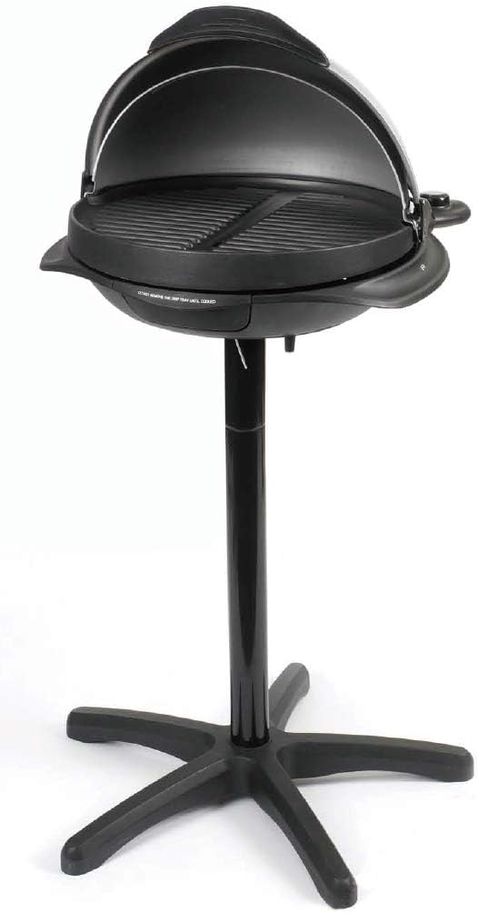 Elektrisches Barbecue 2 in 1 mit einem Fuss und auf dem Tisch von Senya, Grillfläche 40 cm, Platte a