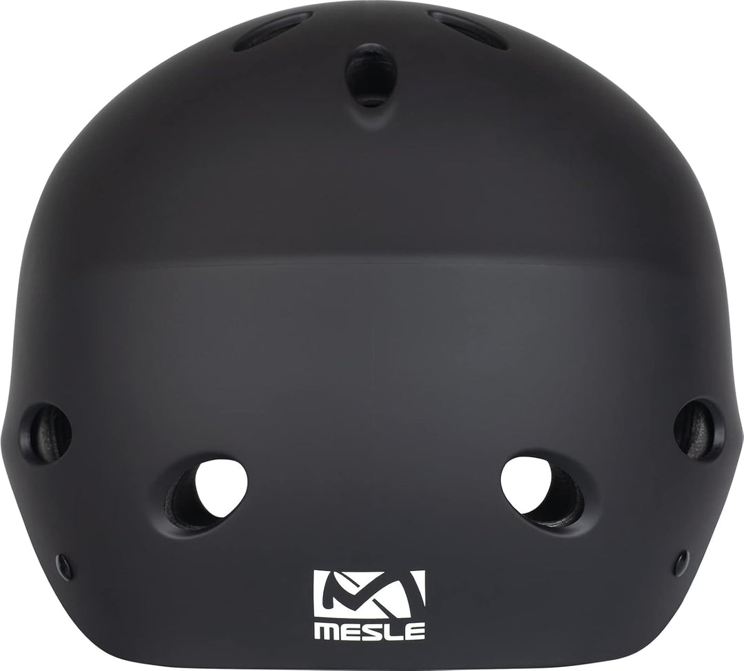 Mesle Wassersport Helm Ultuna, Wakeboard Helm Abnehmbarer Ohrenschutz, Kite Helm Schwarz S, Schwarz