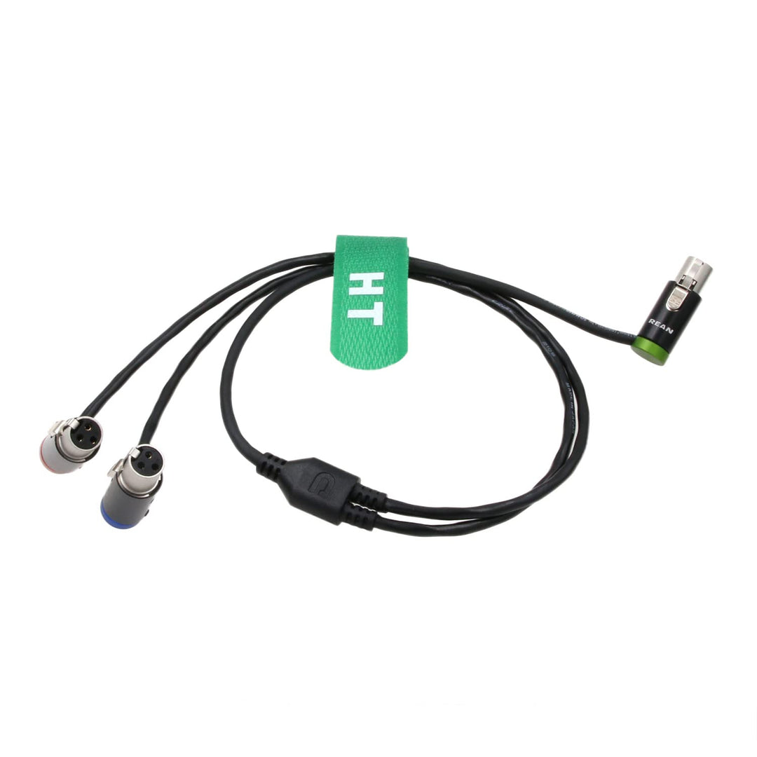 HangTon Audio-Y-Kabel für Zaxcom QRX200 Lectrosonics SRc5P Receiver auf Kamera-Mixer-Recorder, Low-P