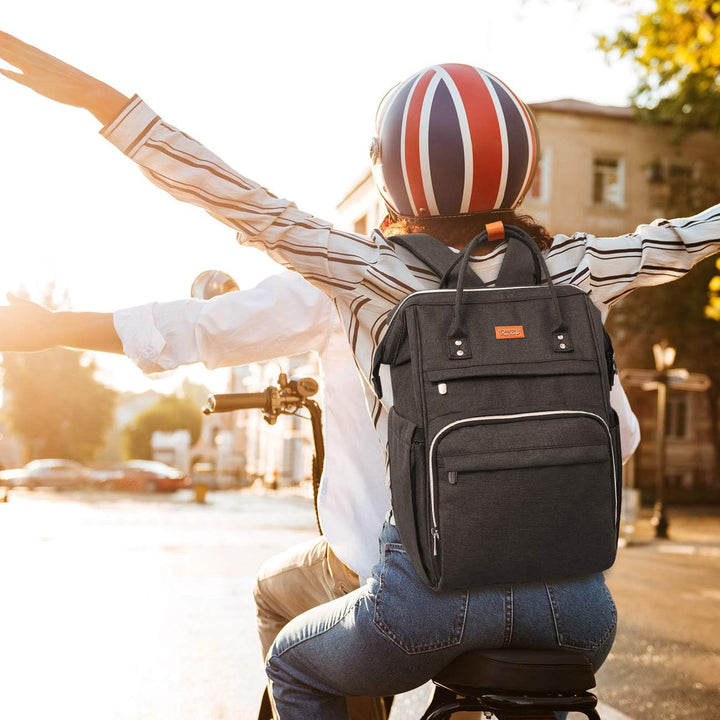 Rucksack Damen, Rucksack Schule mit 15.6 Zoll Laptopfach &amp; USB-Ladeanschluss,Schulrucksack Mädchen T