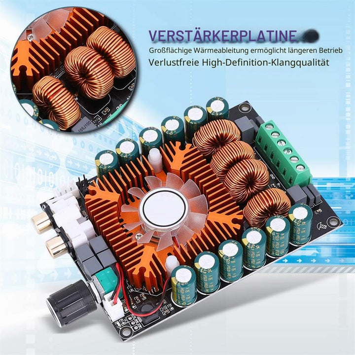 TDA7498E 160Wx2 2.0HIFI-Verstärkermodul, Digitale Stereo-Endstufe Hochleistungs-Audioverstärkerplati