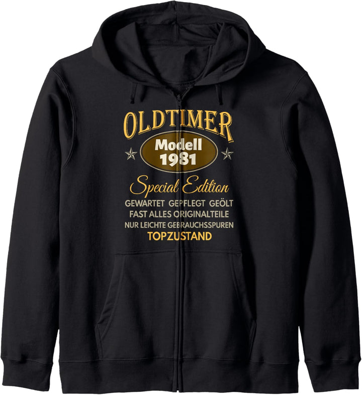 42. Geburtstag Mann Frau 42 Jahre 1981 Deko Lustig Geschenk Kapuzenjacke