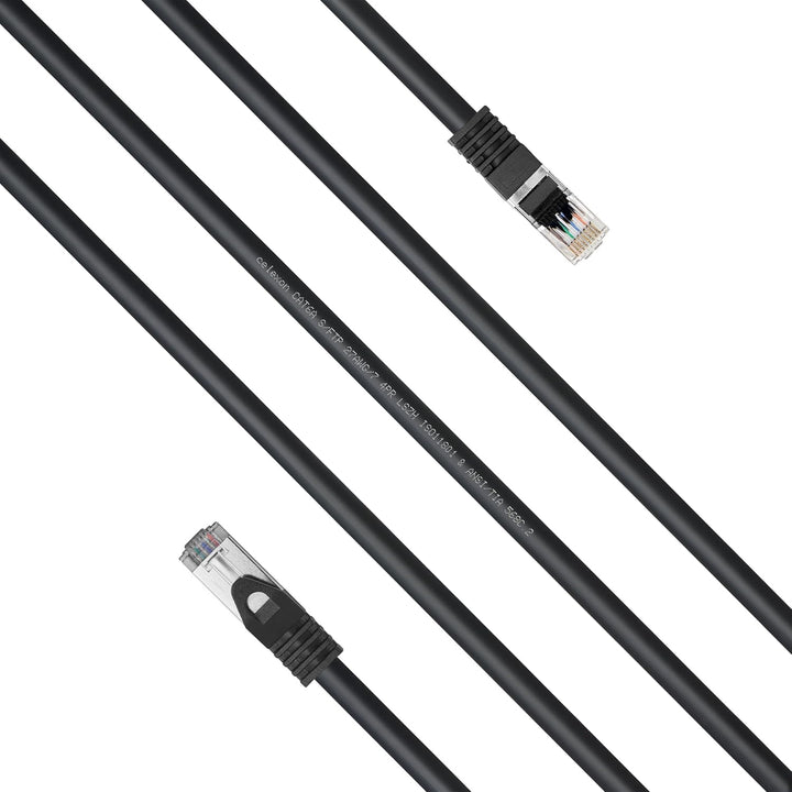 celexon CAT 6A Patchkabel S/FTP - 3m - schwarz - RJ45 auf RJ45, TIA/EIA 568B - 10 Gbps, 500 MHz - ho