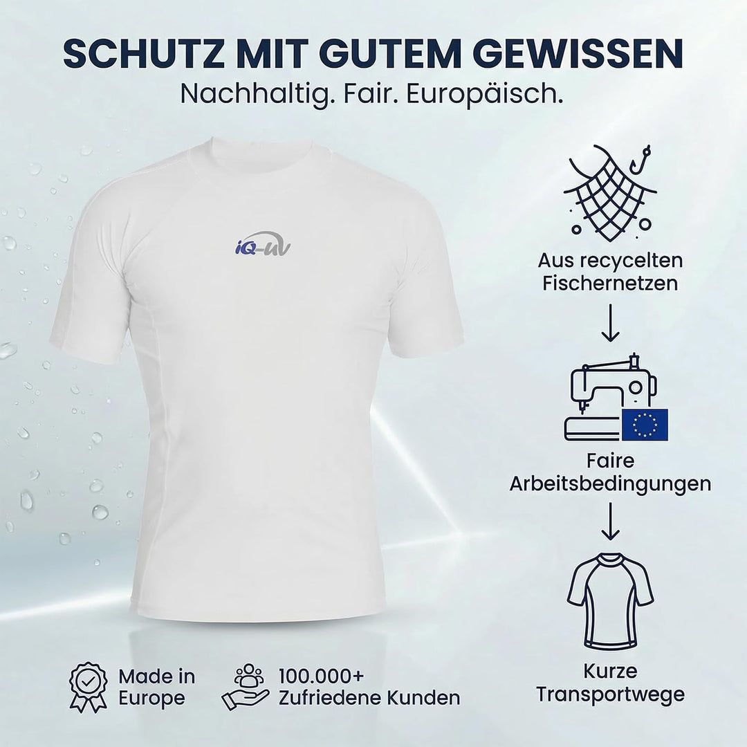 iQ-UV Shirt Herren Slim Fit Weiss (Weiss) L, Weiss (Weiss) L