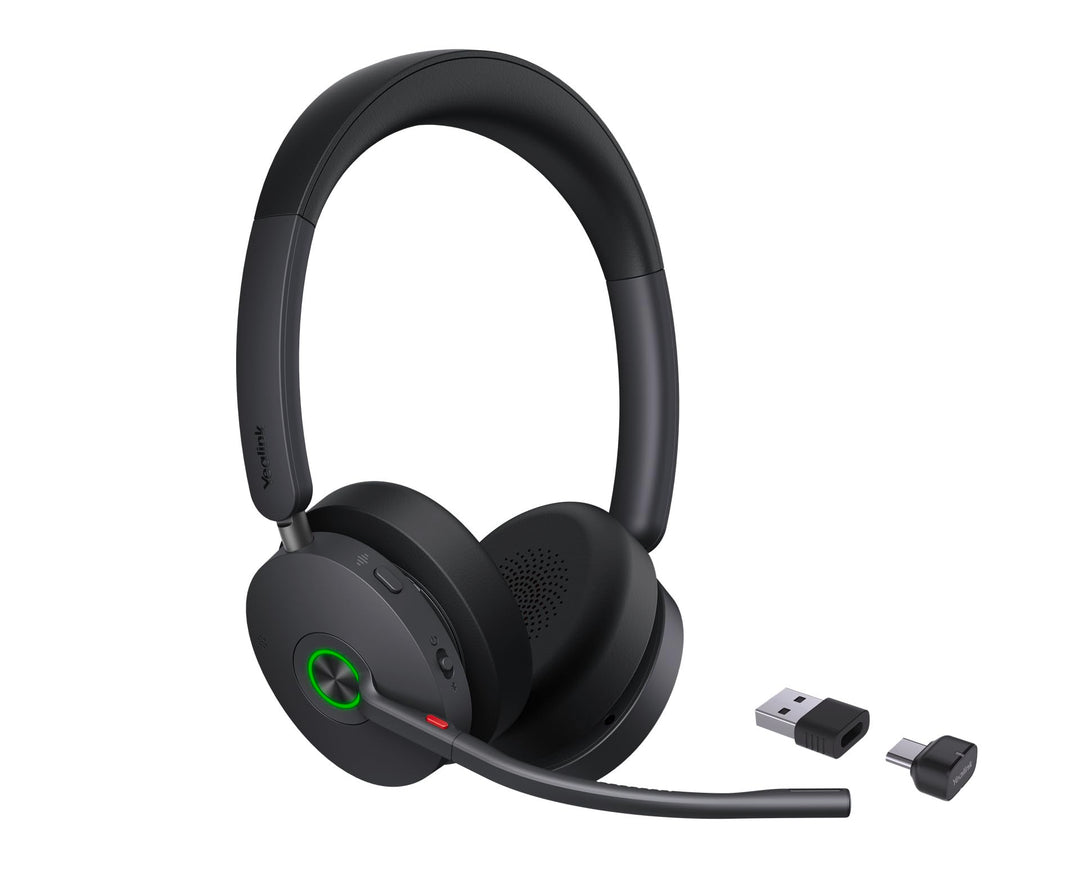 Yealink BH74 Kabelloses Headset mit 6-Mikrofon-Hybrid-ANC, Teams Premium Open Office-Zertifiziert, B