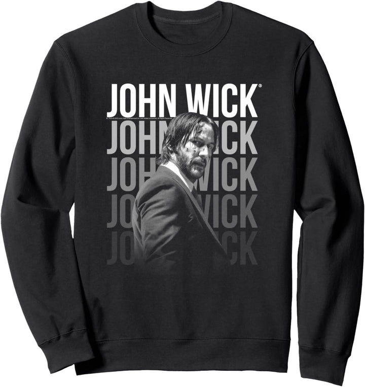 John Wick Sich Wiederholendes Logo Sweatshirt
