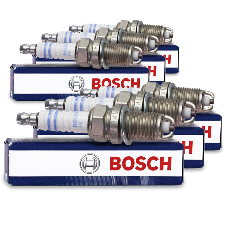 6x Original BOSCH Zündkerze Zündkerzen FLR8LDCU+