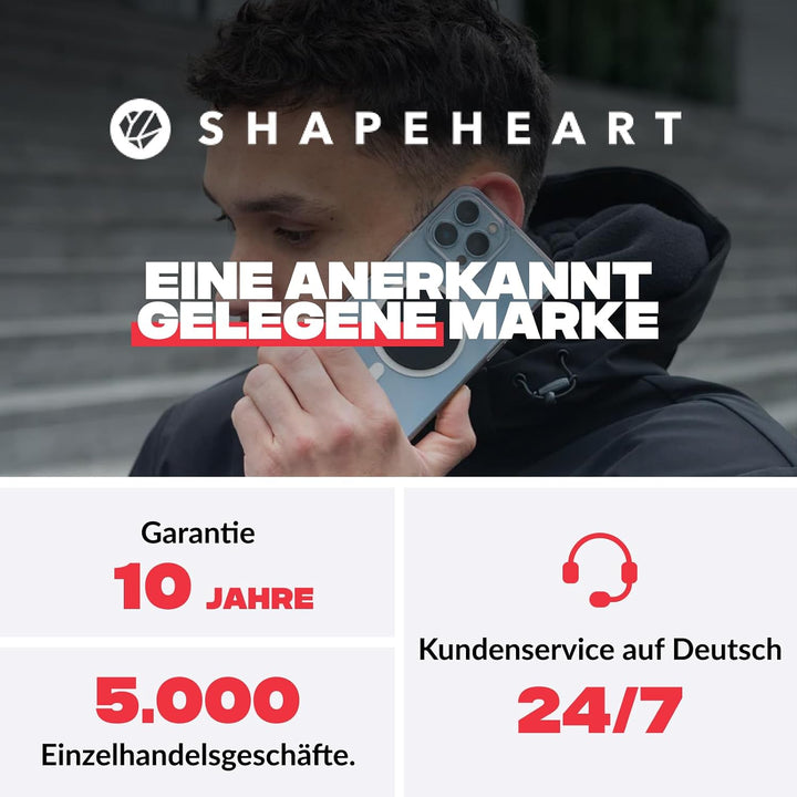 Shapeheart französische Innovation, magnetische Fahrrad-, Mountainbike-... Telefonhalterung für den