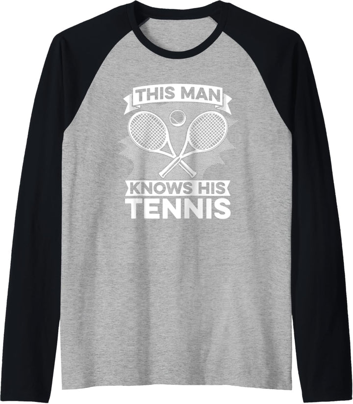 Herren Tennisspieler Tennisplatz - Tennisball Tennis Raglan