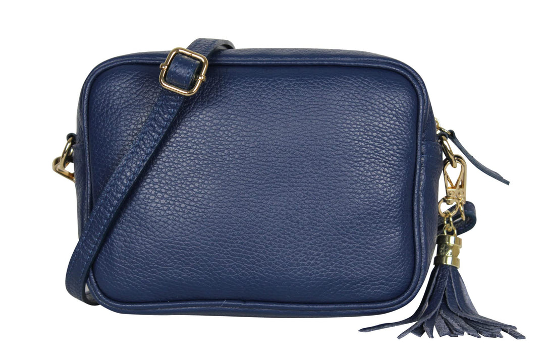 AmbraModa GLX8 - Damen Handtasche Umhängetasche Schultertasche Handytasche aus genarbtem Rindsleder