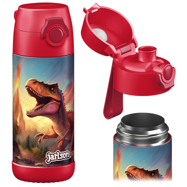 Jarlson® Trinkflasche Kinder Edelstahl MALI [THERMOSFLASCHE] - Kindertrinkflasche Auslaufsicher - Th