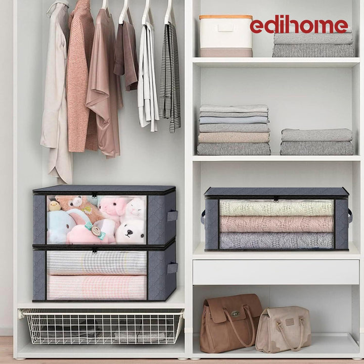 edihome, Aufbewahrungstasche, (5 Stück), Kleideraufbewahrung, Kleiderschrank organizar, Unterbett Au