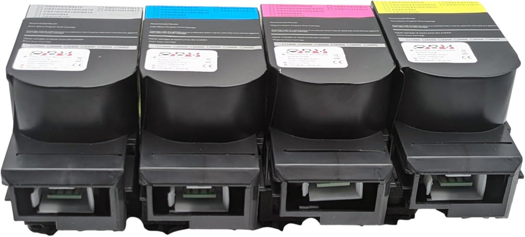 OBV 4X Toner kompatibel mit Lexmark CS317 CS317dn CS417 CS417dn CS517de cx317 CX317dn cx 417 CX417de