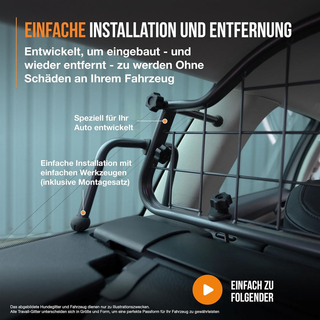 Travall Guard Hundegitter Kompatibel Mit Mitsubishi Eclipse Cross (Ab 2017) TDG1581 - Massgeschneide