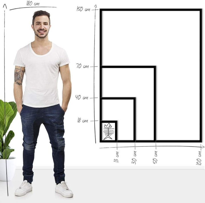 Bildershop-24 Schattenfugenrahmen Lemgo für Keilrahmenbilder und Leinwände 30x40cm Schwarz Matt