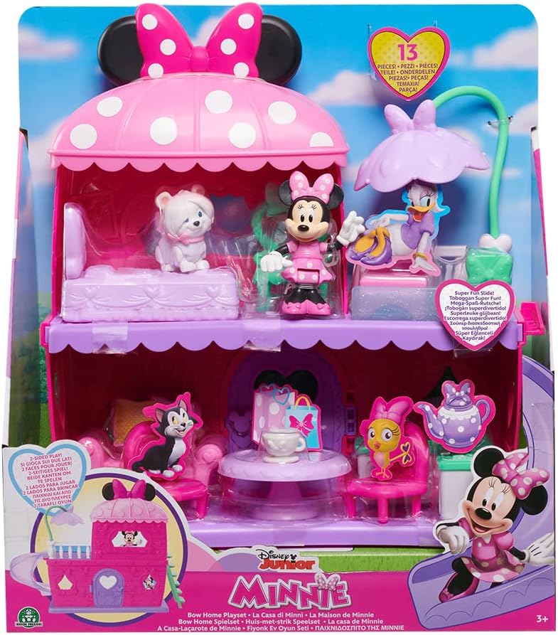 MICKEY&amp;MINNIE, La Maison de Minnie, 13 Teile, Figuren und Zubehör, Spielzeug für Kinder ab 3 Jahren,