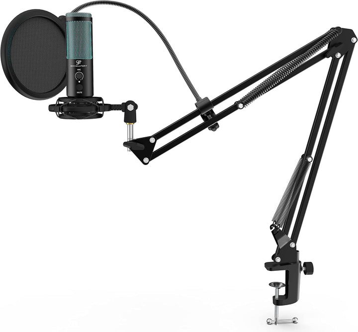 Mikrofon Vibe7-RGB (7-teilig), RGB-Beleuchtung, USB-C Plug &amp; Play, AUX, Touch-Bedienung, Kondensator