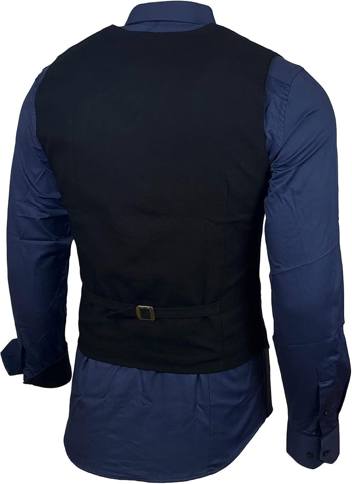 Herren Hemd Weste Krawatte Set Business Anzugweste Westen Slim Fit Smoking Frack Business Herrenanzu