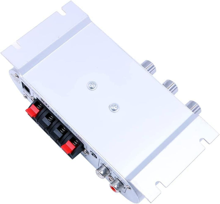 LP-808 Tragbarer 12-V-MiNi-HiFi-Verstärker mit 3-A-Netzteil für Autotelefon zu Hause - Silber