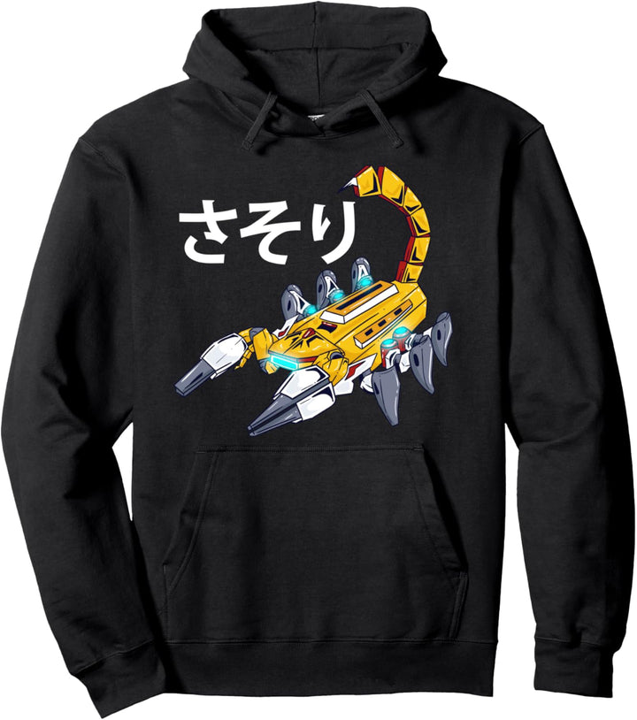 Roboter-Skorpion! Japanisches Anime-Insekt Pullover Hoodie