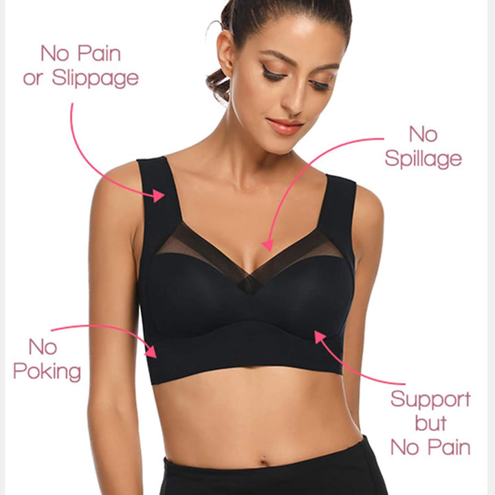 WOWENY BH Damen Ohne Bügel Schlaf Bustier Tops Spitze Bralette Bügelloser Klassischer T Shirt BH Sch