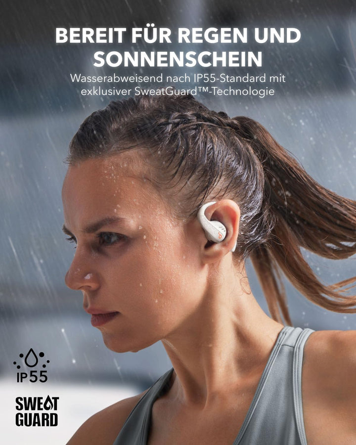 soundcore by Anker Open-Ear Kopfhörer AeroFit Pro, 46h Akku, Intensiver Sound LDAC, Ultra leicht, Be