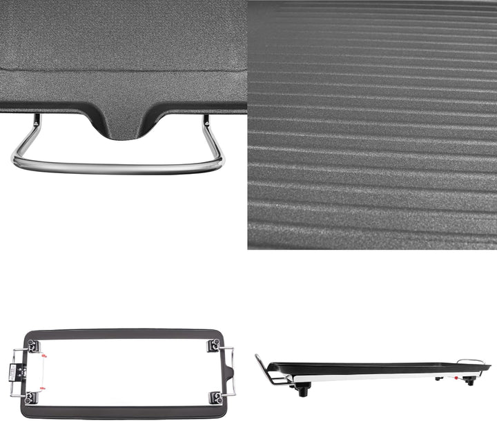 1500W Elektrischer Barbecue Tischgrill aus Aluminiumlegierung, Verstellbare Temperatur Elektrogrill