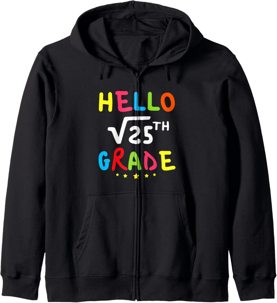 Hello Square Root Of 25th 5th Grade Back To School Math Love Kapuzenjacke