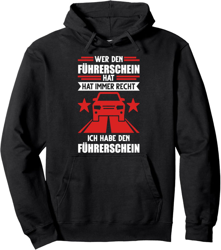 Führerschein Führerscheinprüfung Fahrschüler Pullover Hoodie