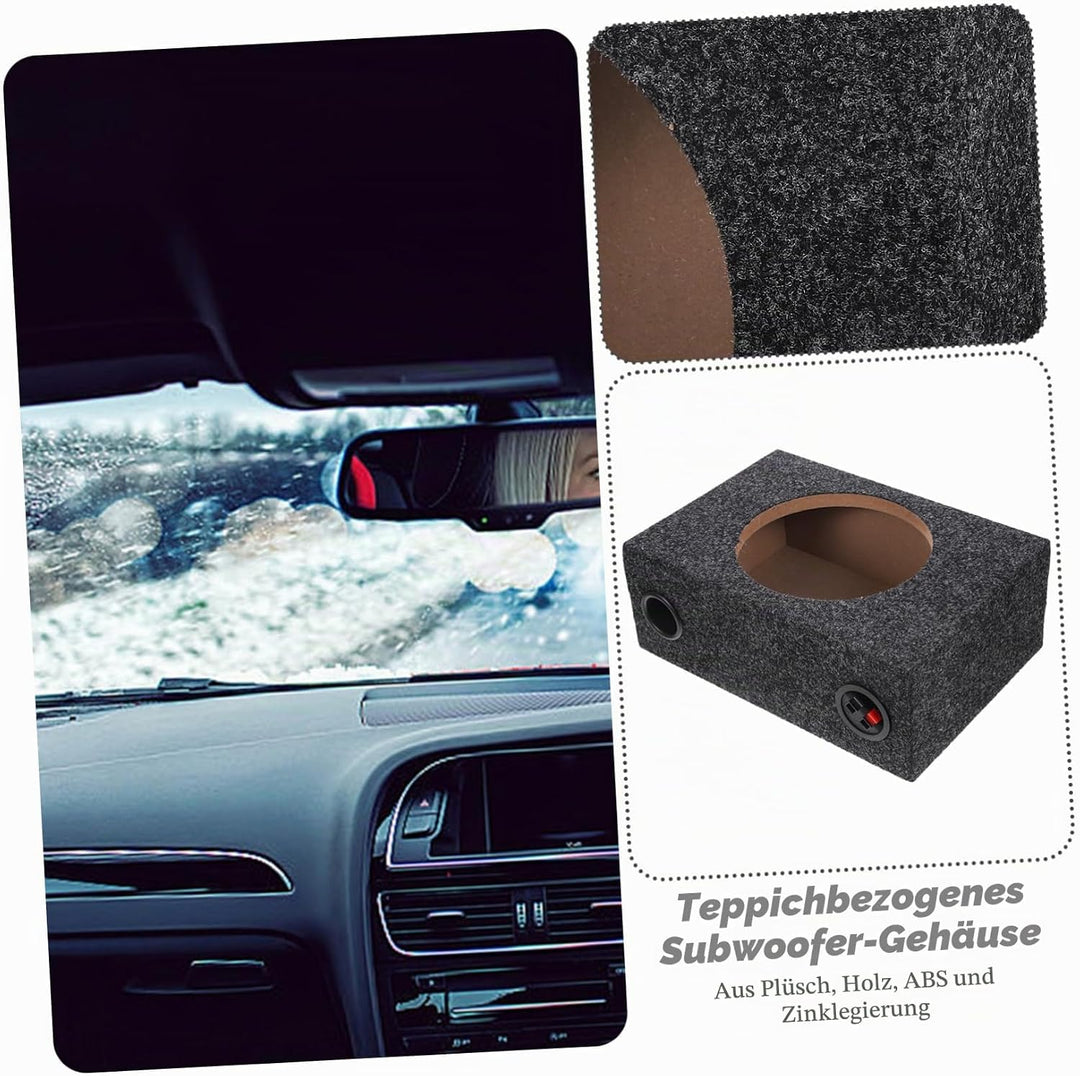 BESTOYARD 8-Zoll Subwoofer Kasten für Single Cab Autos Versiegeltes Gehäuse mit Teppichboden für Ver