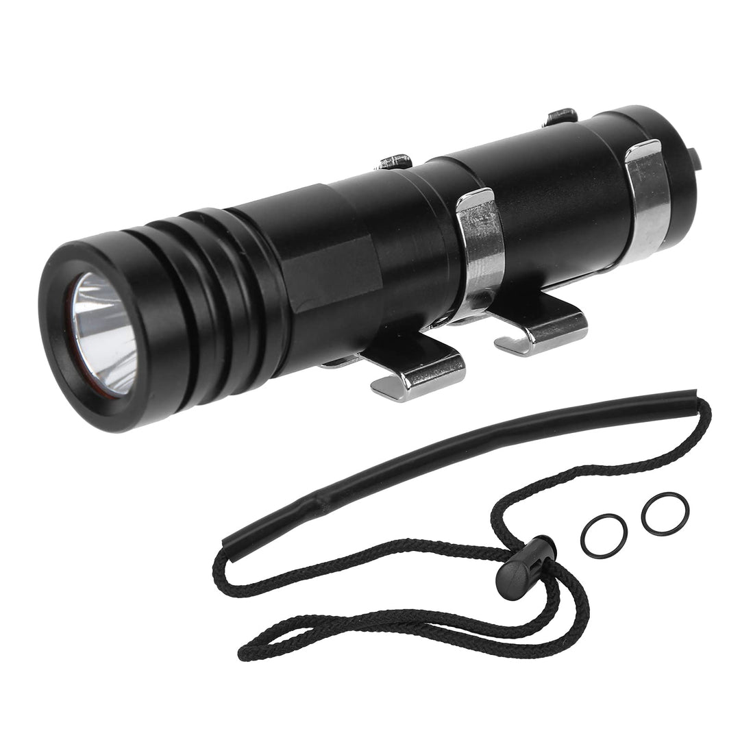 Alomejor Tauchen Taschenlampe, XM-L2 Mini Tauchlampe wasserdichte Tauchlampe LED Sicherheitslichter