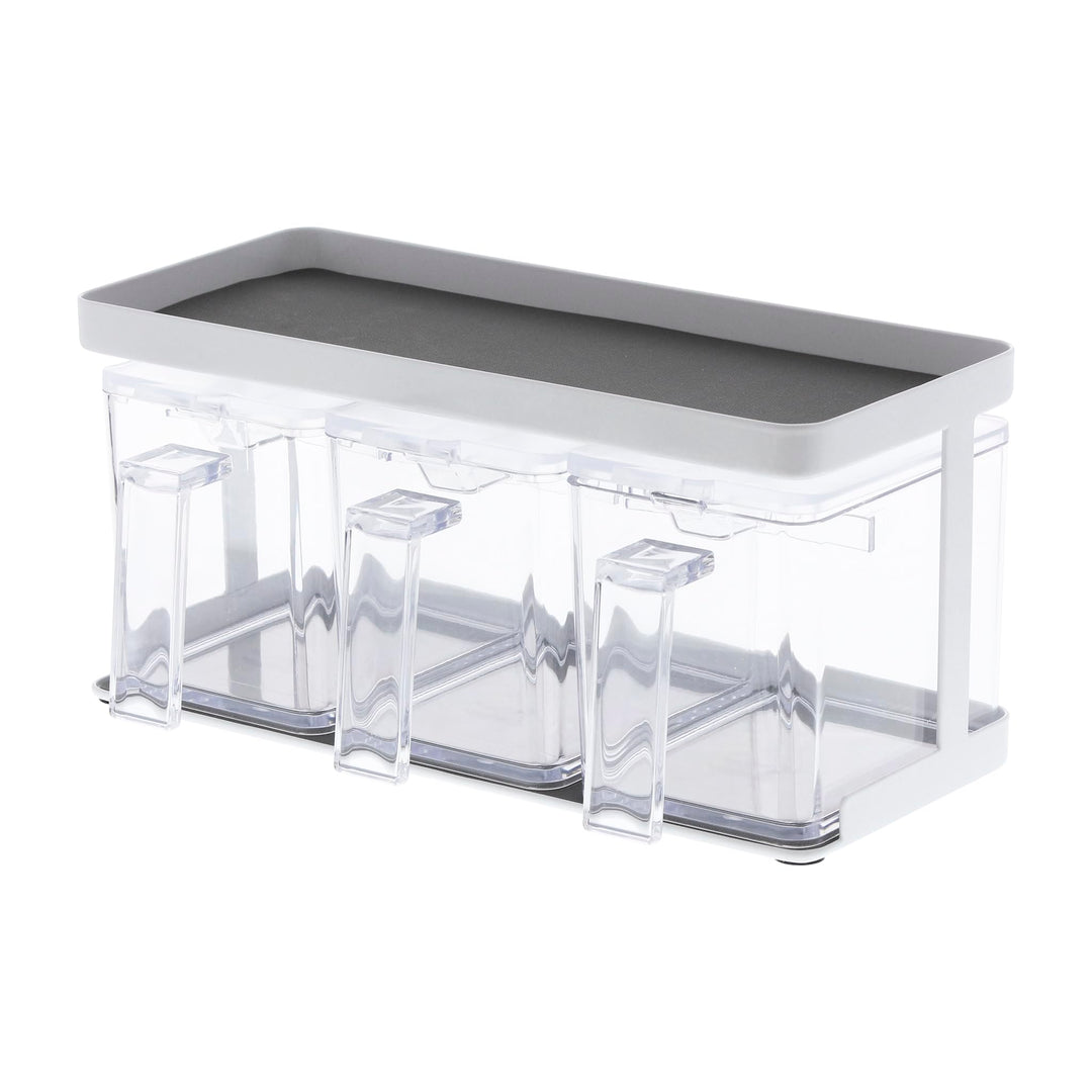 Seasoning box X3 &amp; Rack - Tower - white