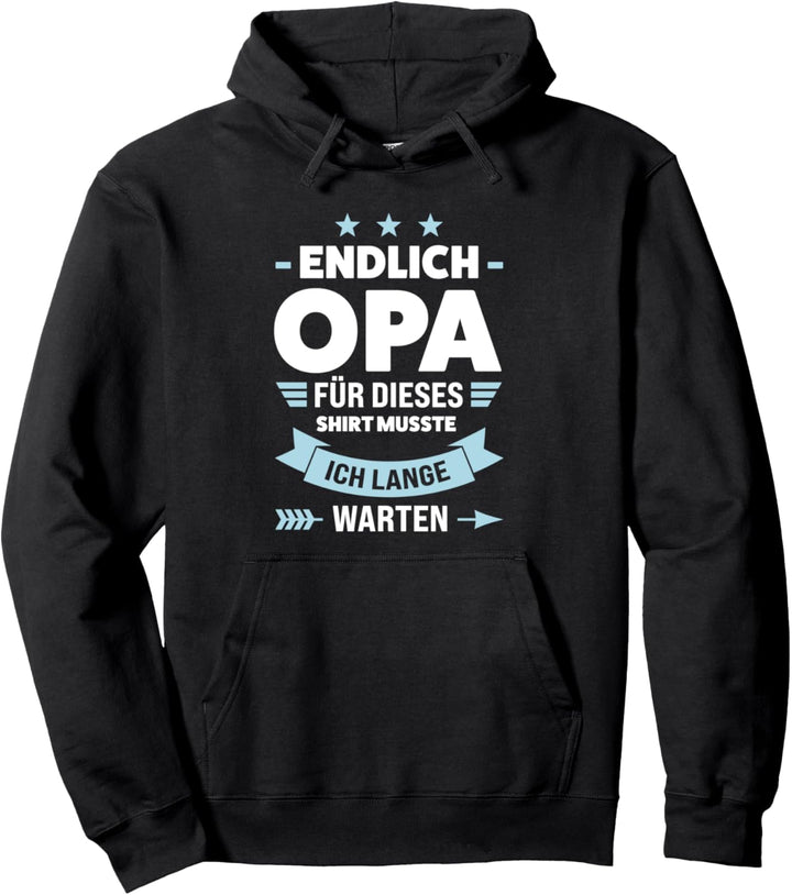 Schriftfamilie Endlich Opa Opa Pullover Hoodie