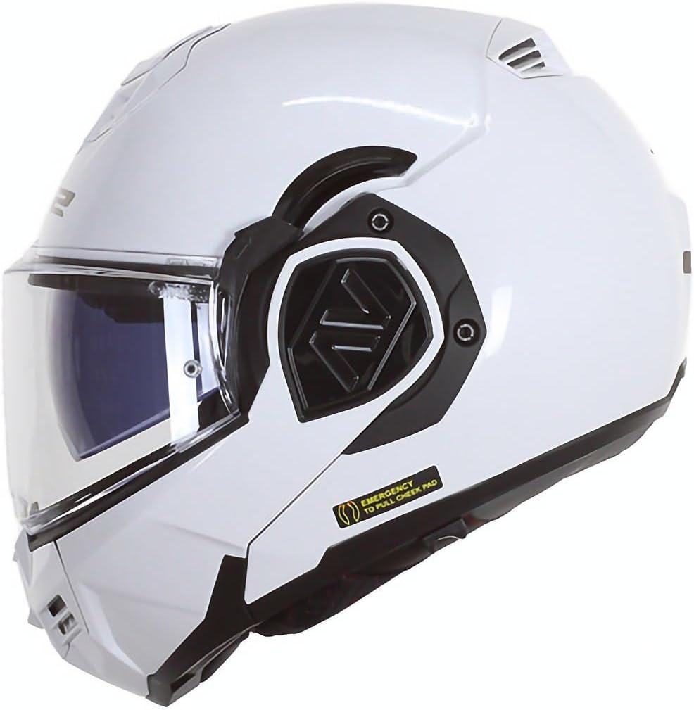 LS2, Klaphelme motorrad ADVANT solid white 06, XS XS Weiss, XS Weiss