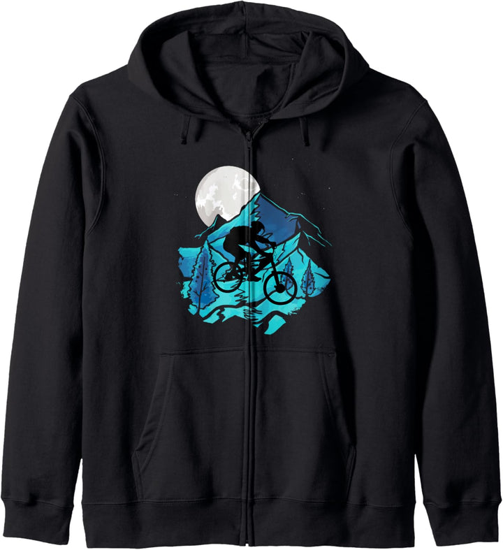 MTB Downhill Mountainbike Mountain Bike Mountainbiker Kapuzenjacke