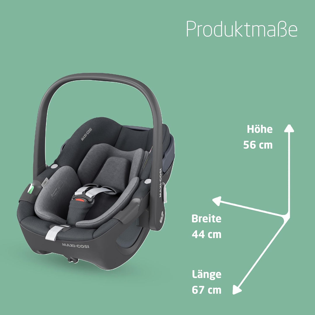 Maxi-Cosi Pebble 360 i-Size Babyschale Drehbar, Neugeborenen Autositz 360 Grad, 0–15 Monate (40–83 c