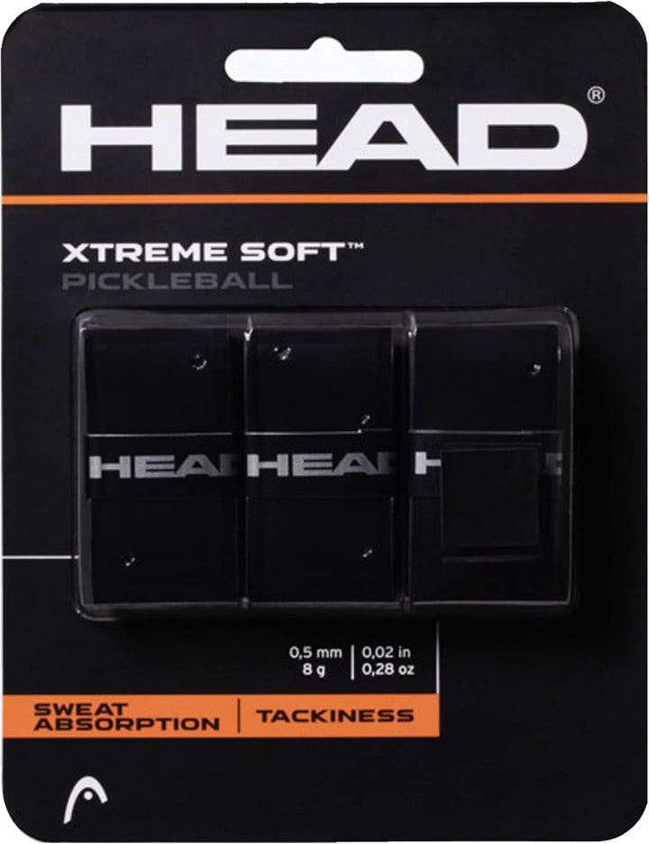 HEAD Unisex-Erwachsene Xtremesoft Griffband, schwarz, Einheitsgrösse Schwarz Einheitsgrösse Bundle m