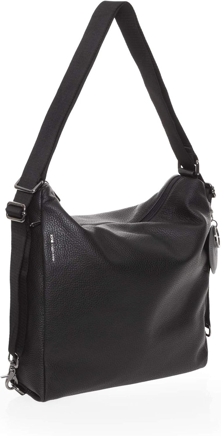 Mandarina Duck Damen Mellow Leather Schultertasche 36x33x12 (L x H x W) Schwarz, 36x33x12 (L x H x W