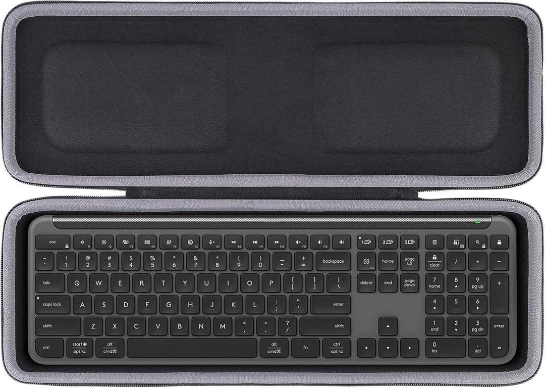 co2CREA Case Harte Reiseschutzhülle Etui Tasche kompatibel mit Logitech Signature Slim K950 kabellos