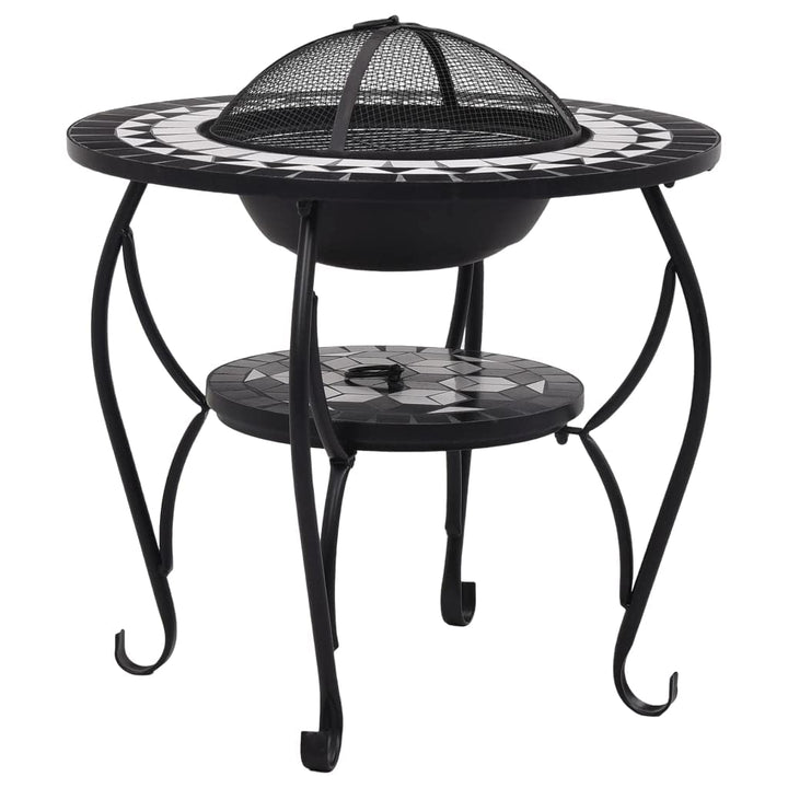 vidaXL Feuerschale Mosaik Feuerstelle Grill Gartenfeuer Feuerkorb Terrassenofen Grillfeuer Garten Te