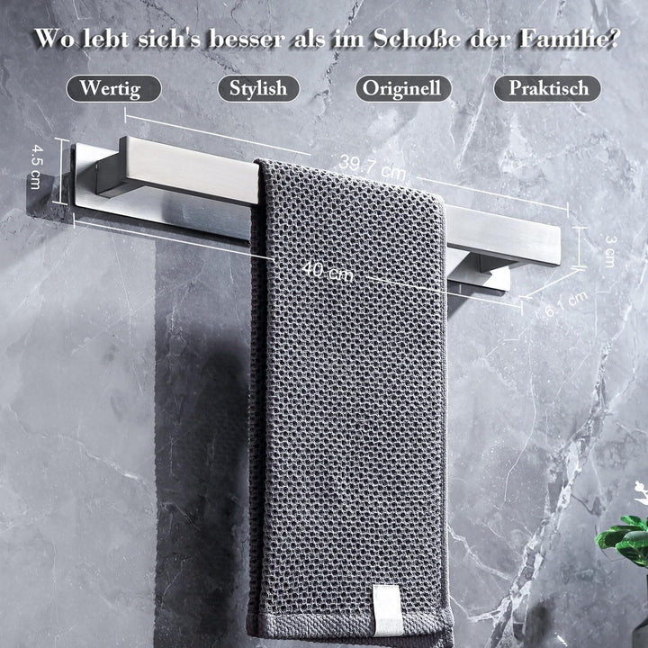 Handtuchhalter Ohne Bohren, Handtuchhalter Silber, Handtuchhalter Bad, GäStehandtuchhalter, Handtuch