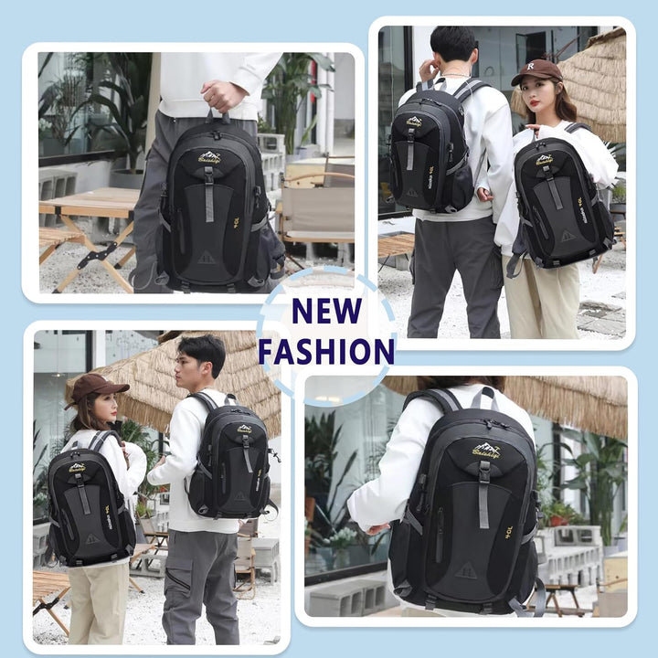 Wanderrucksack Herren Damen 40L Wasserdichter Rucksack Leicht Gross Reiserucksack，Outdoorrucksack mi