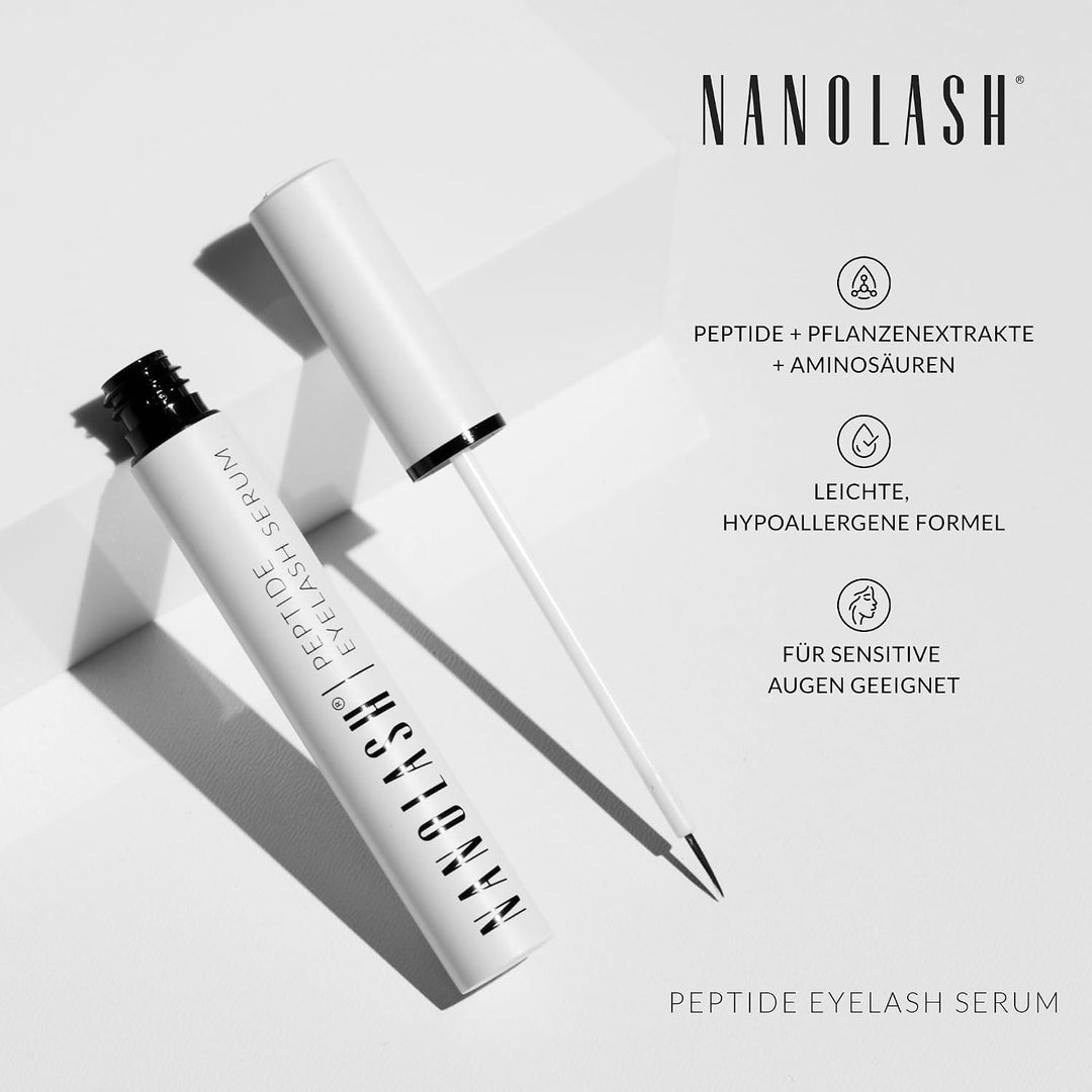 Wimpernserum Nanolash 5 ml - Wimpern serum ohne hormone, Serum für Wimpern, Wimpern serum mit Peptid