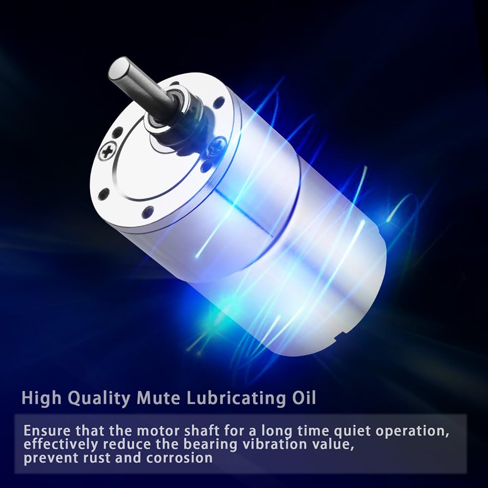 Greartisan DC 12V 10RPM Getriebemotor Hohe Drehmoment Elektrische Mikrodrehzahl Reduktion Getriebemo