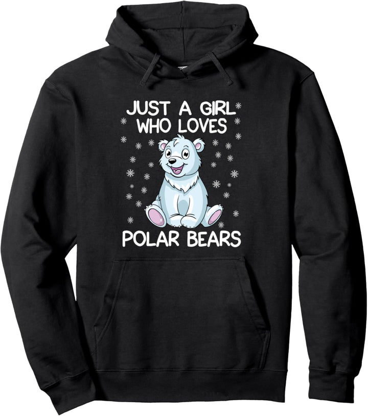 Nur Ein Mädchen, Das Eisbären Liebt Geschenk Eisbär Geschenk Pullover Hoodie