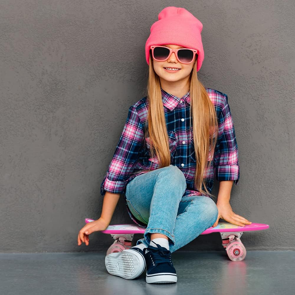 Komplettes Skateboard für Anfänger, Jugendliche, Kinder, 7 Schichten aus Ahornholz mit ABEC-7-Kugell