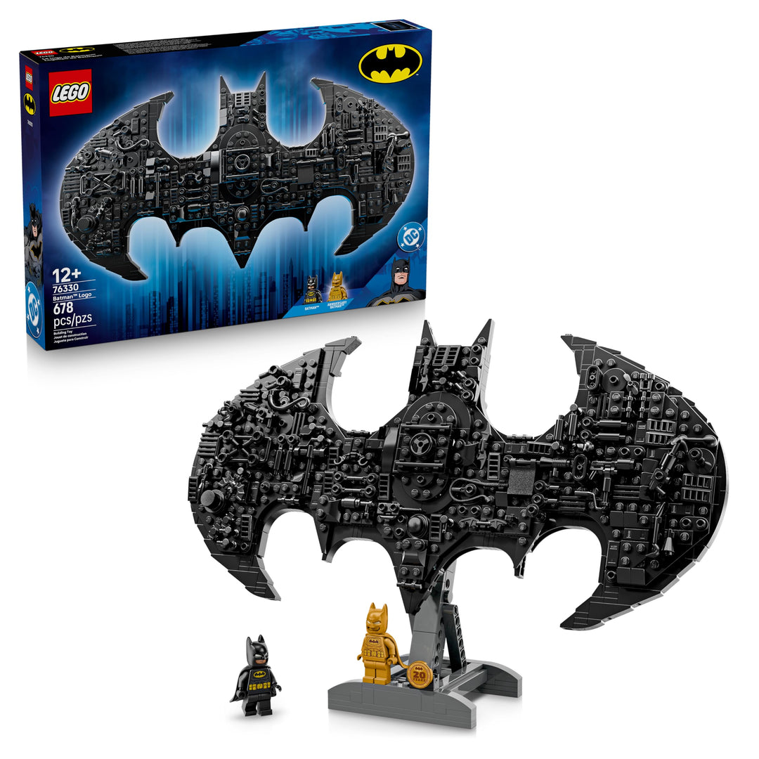 LEGO DC Batman: Batman Logo - Superhelden Spielzeug mit Minifiguren - Kreativer Modellbau für Jungen